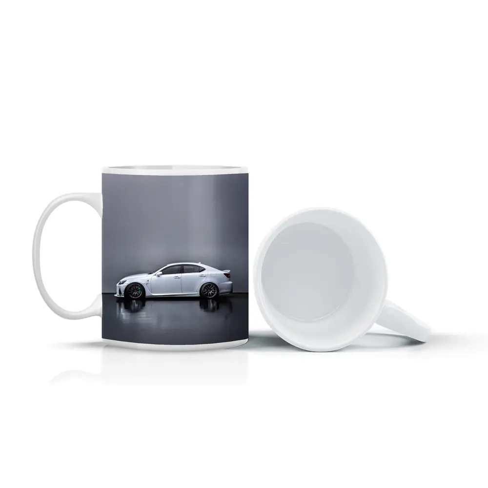 Lexus IS F White Studio Side Profile – Mugs