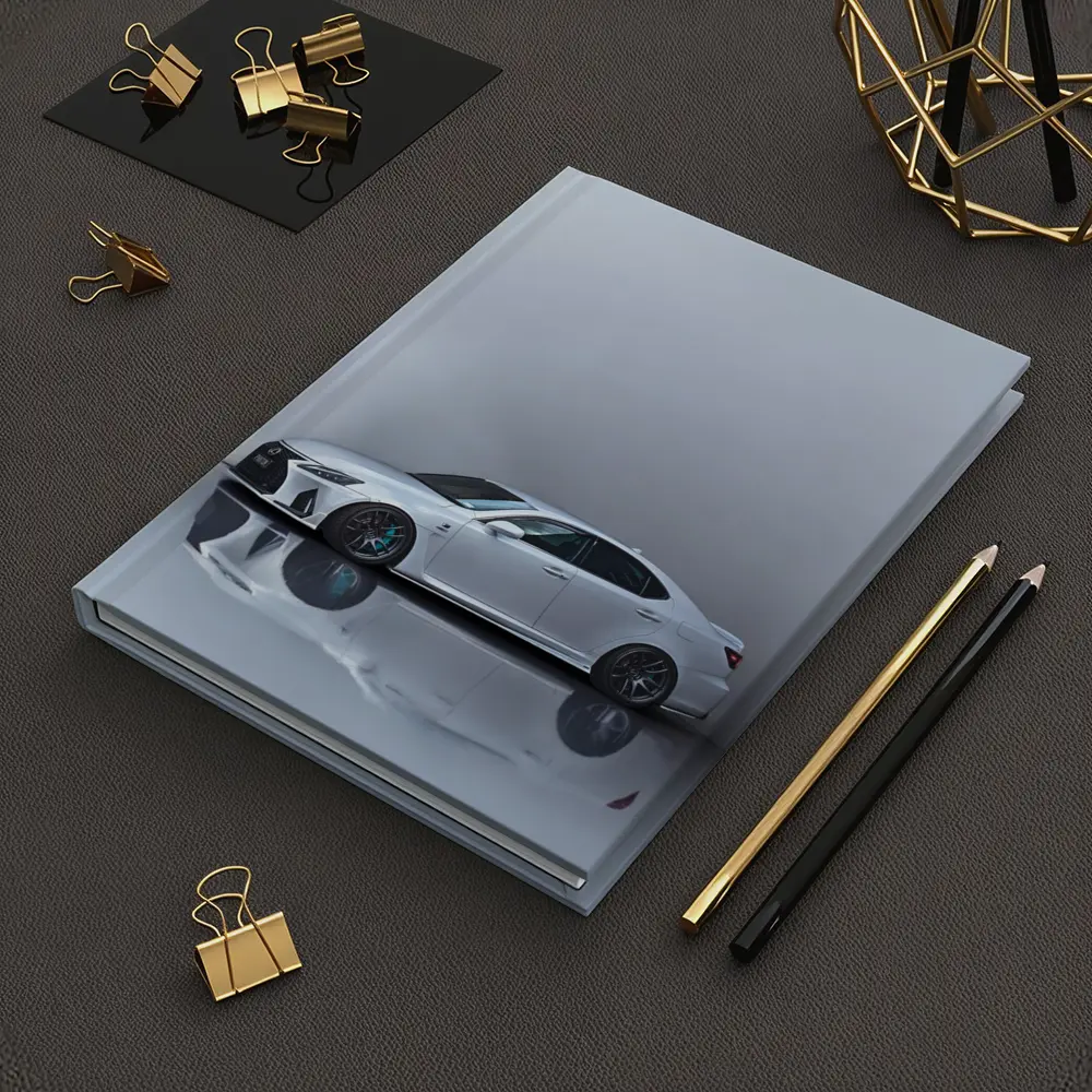 Lexus IS F White Studio Minimal Background – Notebooks