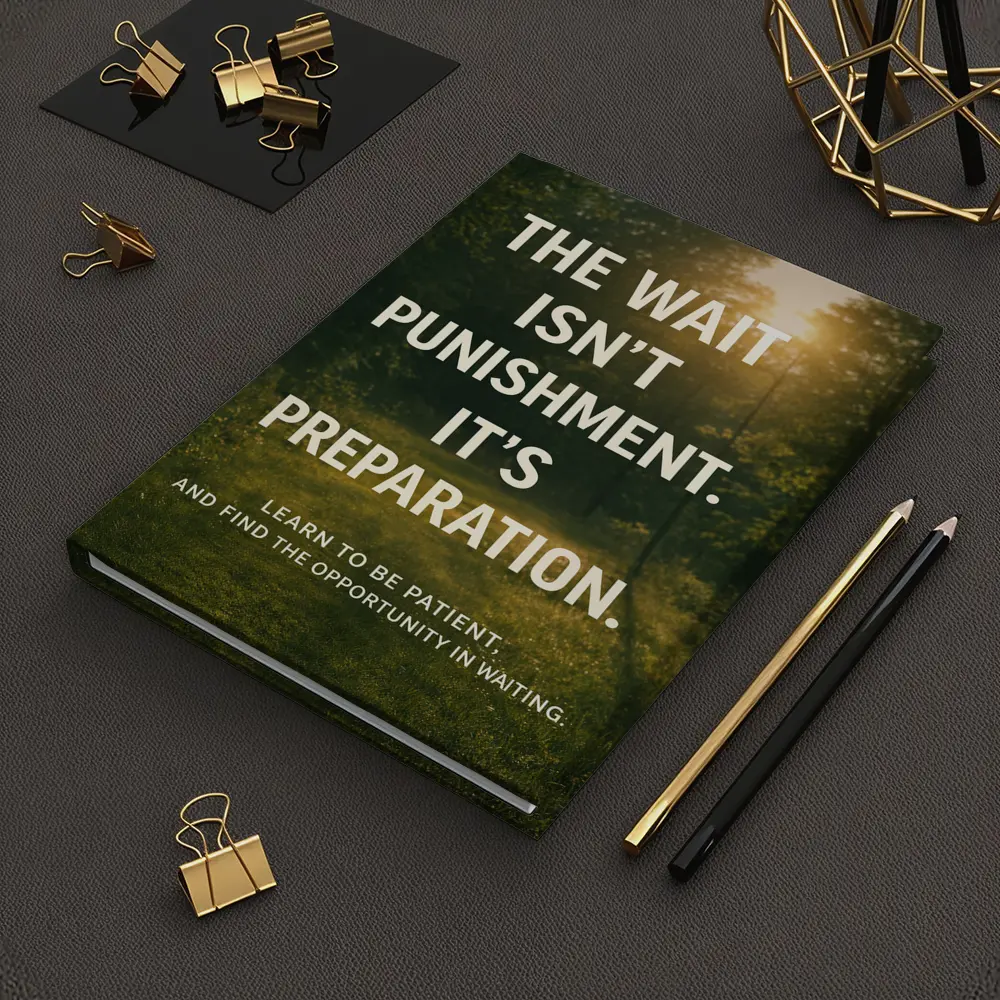 The Wait Is Preparation Forest Path Quote – Notebooks