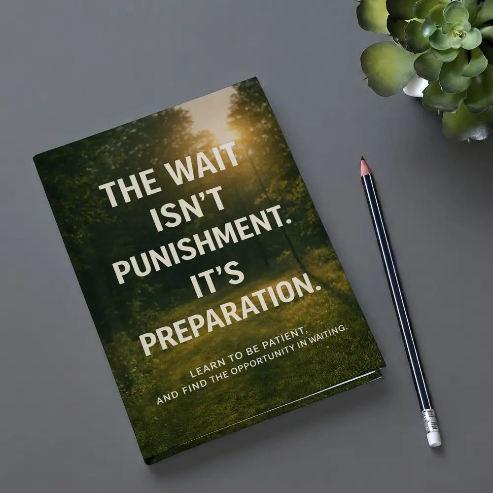The Wait Is Preparation Forest Path Quote – Notebooks