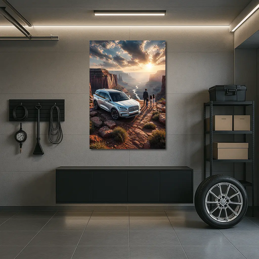 Lincoln Nautilus SUV Canyon Sunset View – Wall Art