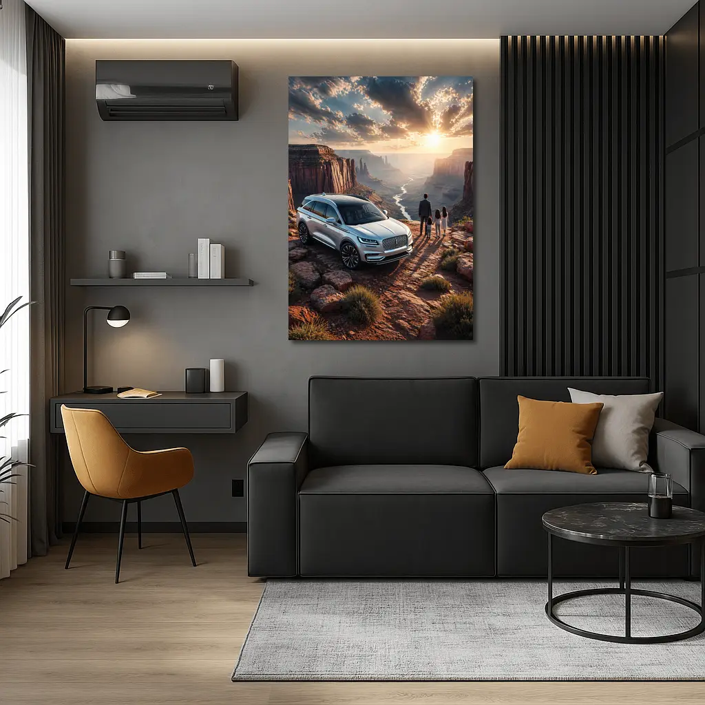 Lincoln Nautilus SUV Canyon Sunset View – Wall Art