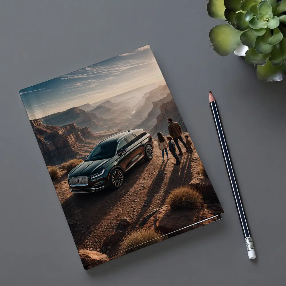 Lincoln Aviator Family Canyon Overlook Sunset – Notebooks