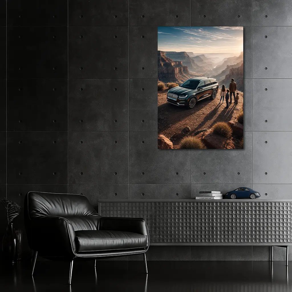Lincoln Aviator Family Canyon Overlook Sunset – Wall Art