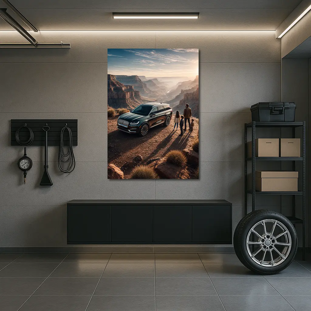Lincoln Aviator Family Canyon Overlook Sunset – Wall Art
