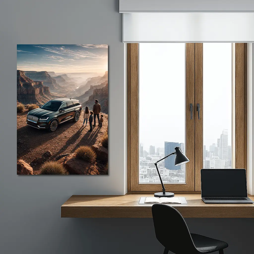Lincoln Aviator Family Canyon Overlook Sunset – Wall Art