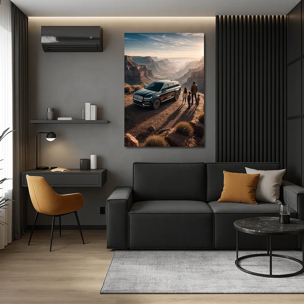 Lincoln Aviator Family Canyon Overlook Sunset – Wall Art