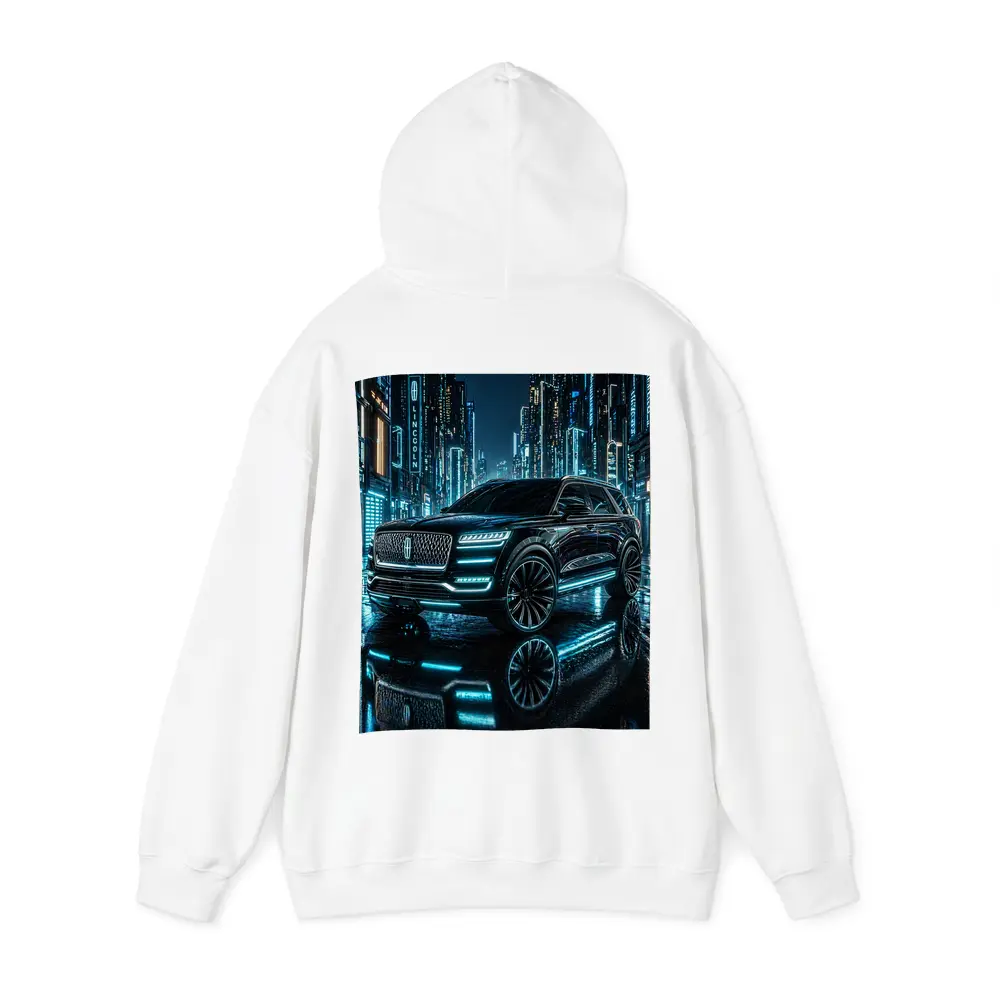 Lincoln Navigator Black Neon City Night – Hoodies