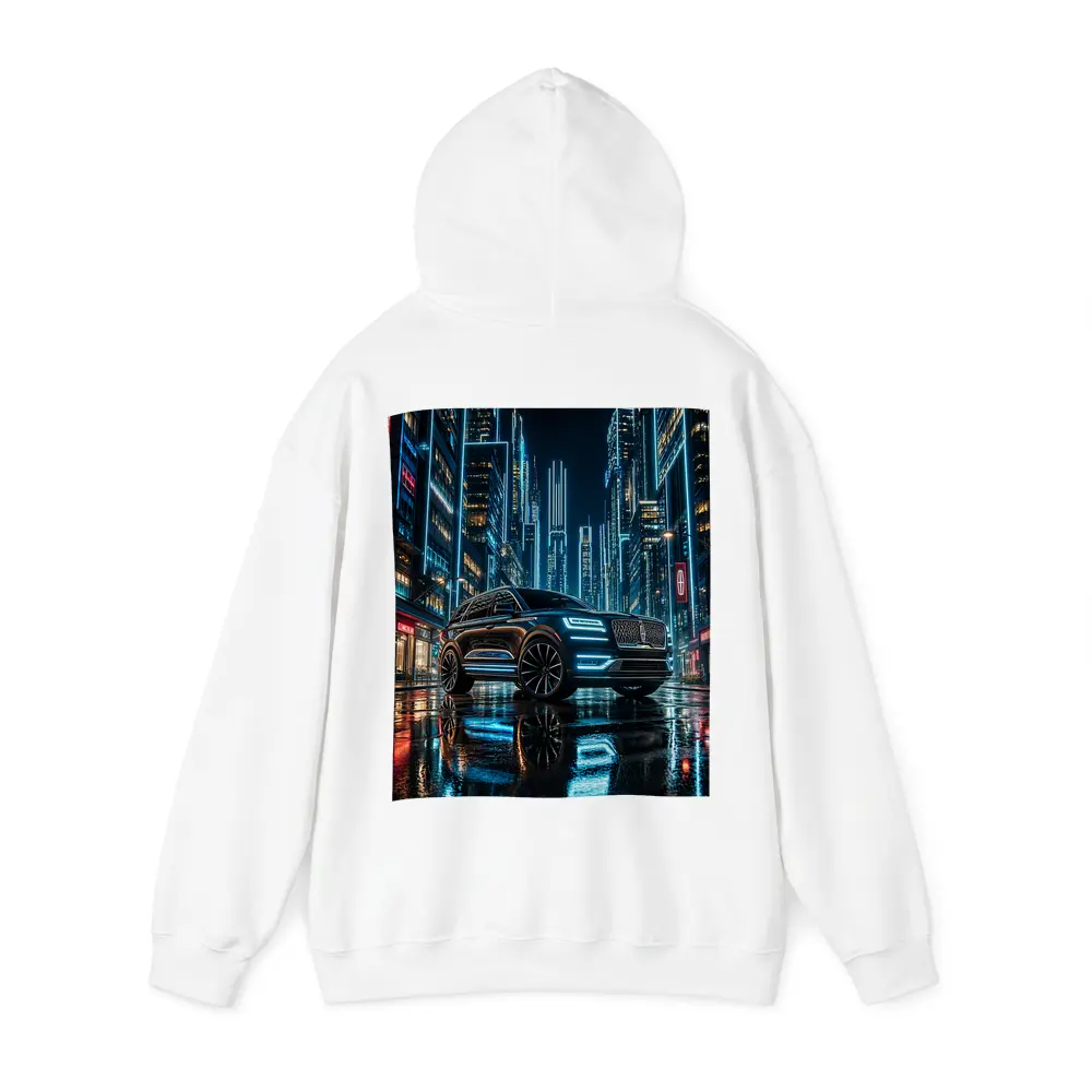 Lincoln Navigator Neon City Night Street – Hoodies