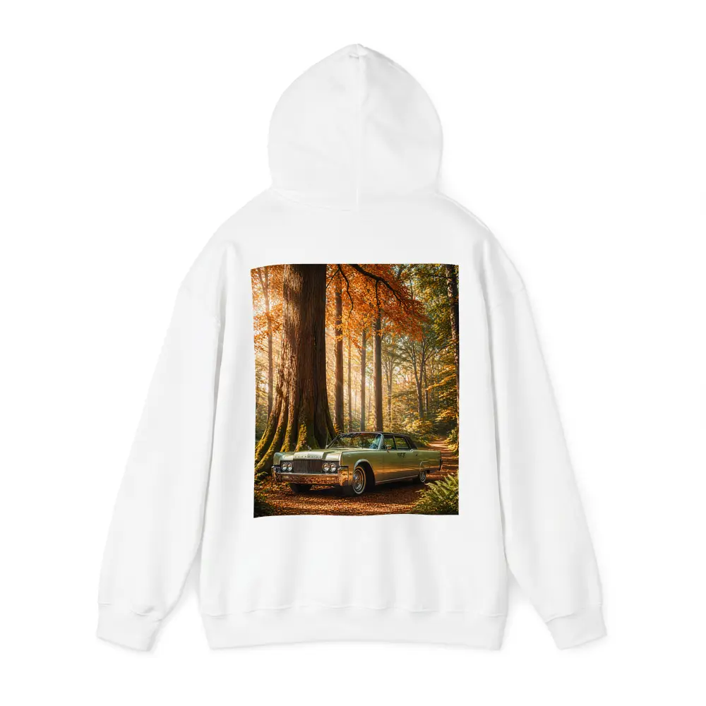 Lincoln Continental Classic Car Autumn Forest – Hoodies