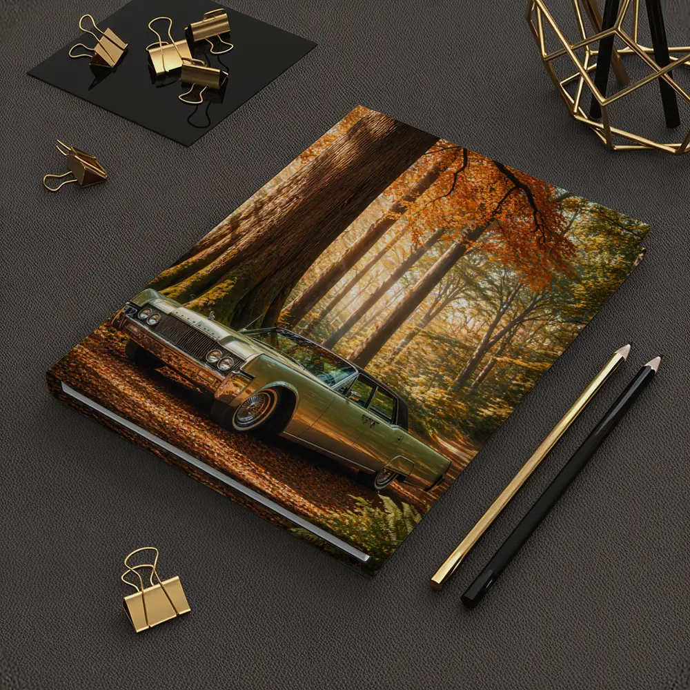 Lincoln Continental Classic Car Autumn Forest – Notebooks