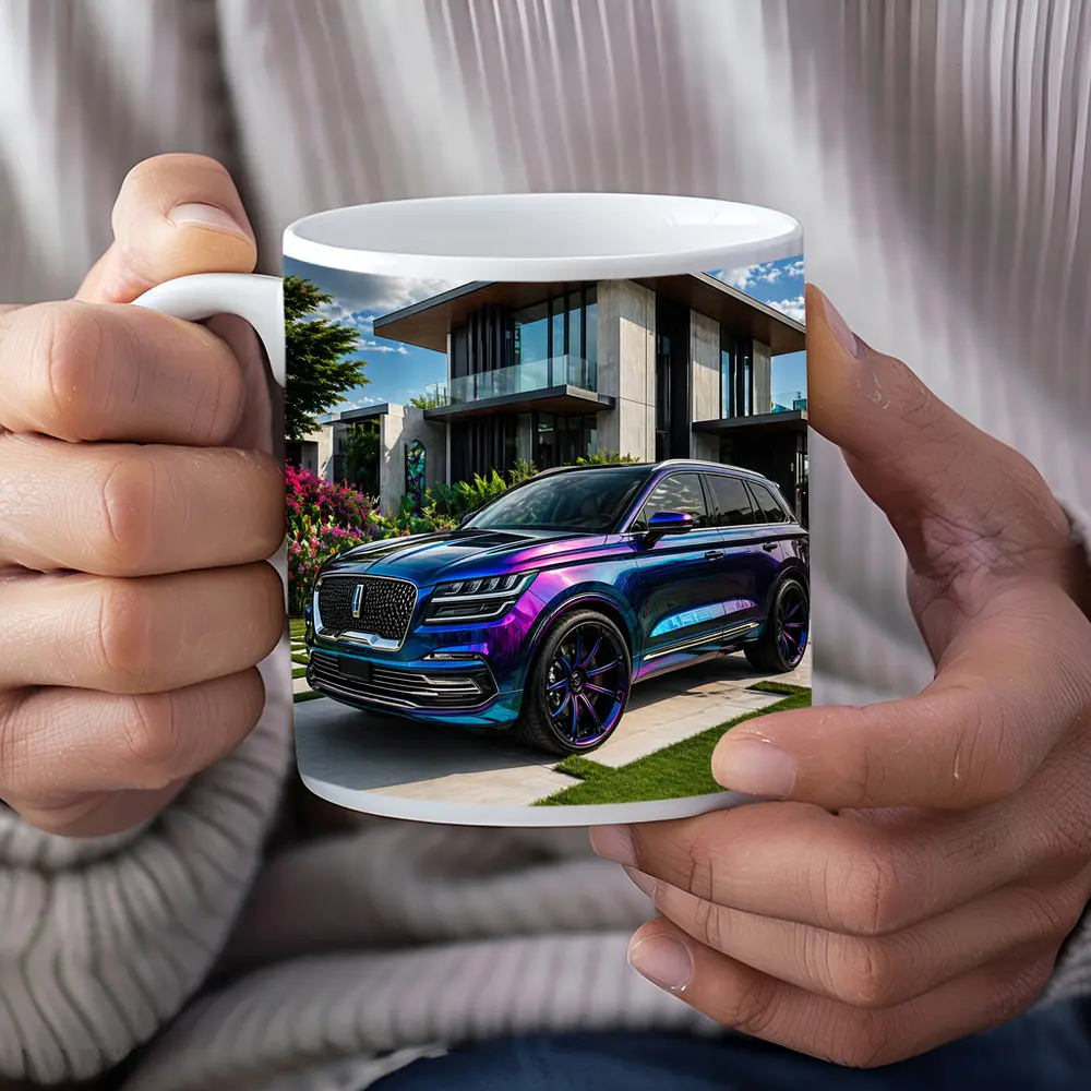 Lincoln Corsair Iridescent Purple Blue Modern Home – Mugs