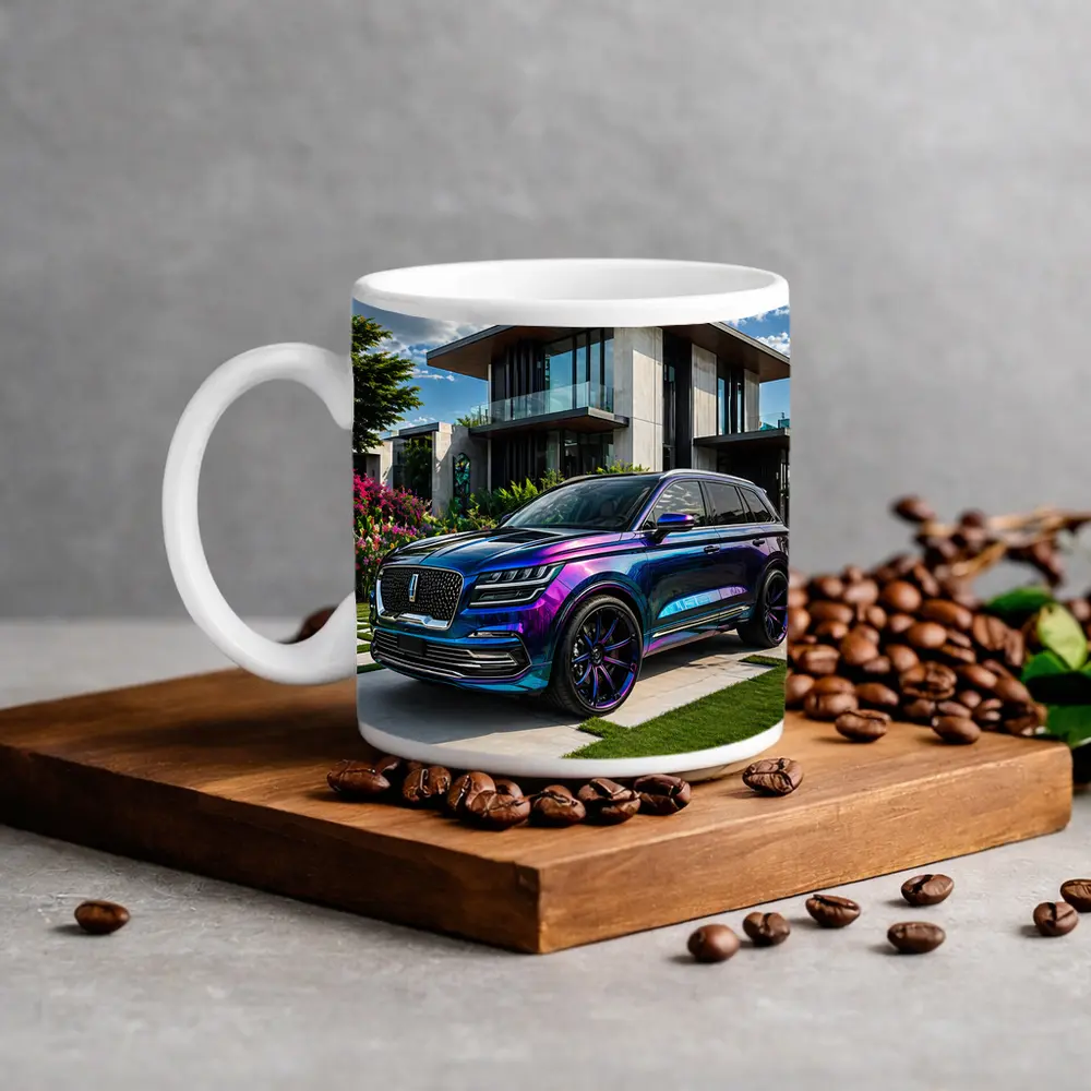 Lincoln Corsair Iridescent Purple Blue Modern Home – Mugs