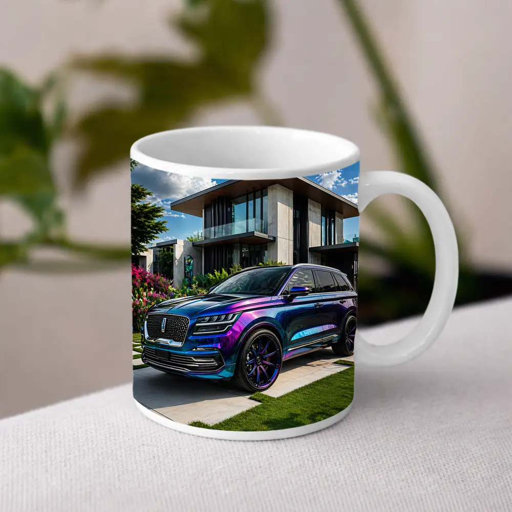 Lincoln Corsair Iridescent Purple Blue Modern Home – Mugs