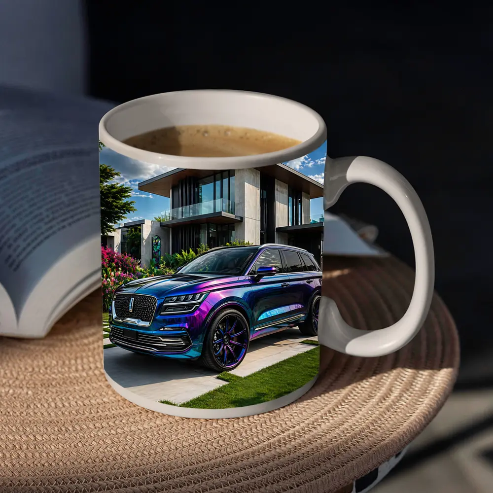 Lincoln Corsair Iridescent Purple Blue Modern Home – Mugs
