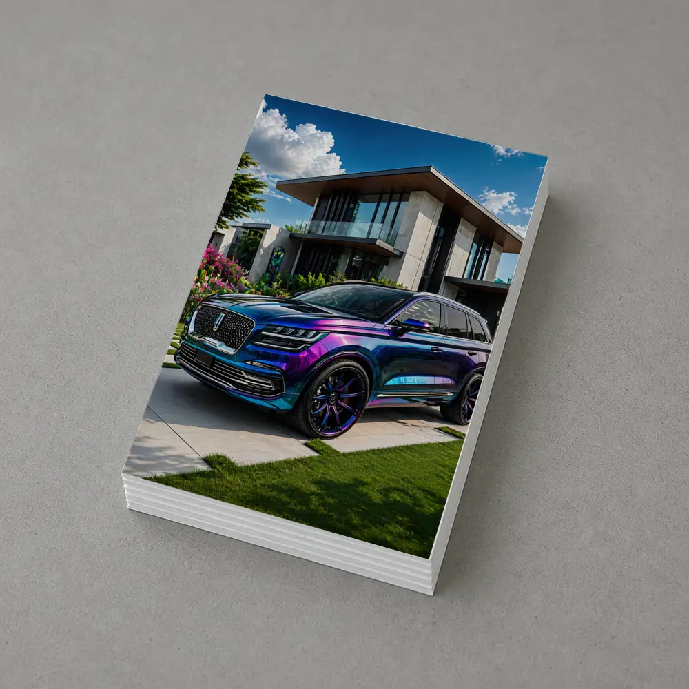 Lincoln Corsair Iridescent Purple Blue Modern Home – Postcards