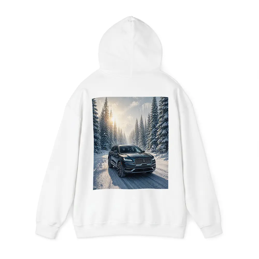 Lincoln Corsair SUV Snowy Winter Forest Drive – Hoodies