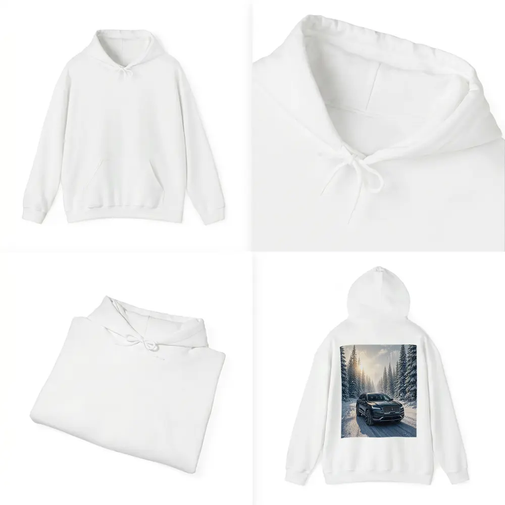 Lincoln Corsair SUV Snowy Winter Forest Drive – Hoodies