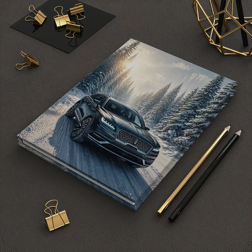 Lincoln Corsair SUV Snowy Winter Forest Drive – Notebooks