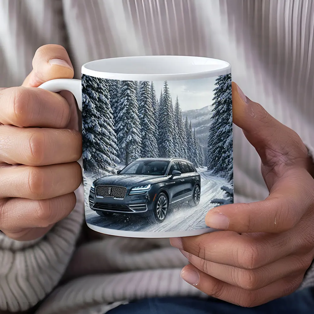 Lincoln Corsair SUV Snowy Forest Drive – Mugs