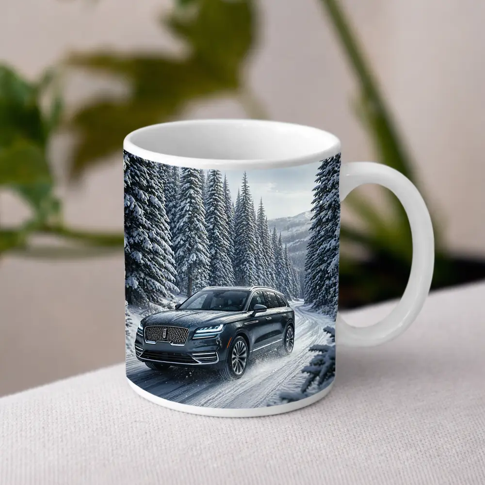 Lincoln Corsair SUV Snowy Forest Drive – Mugs