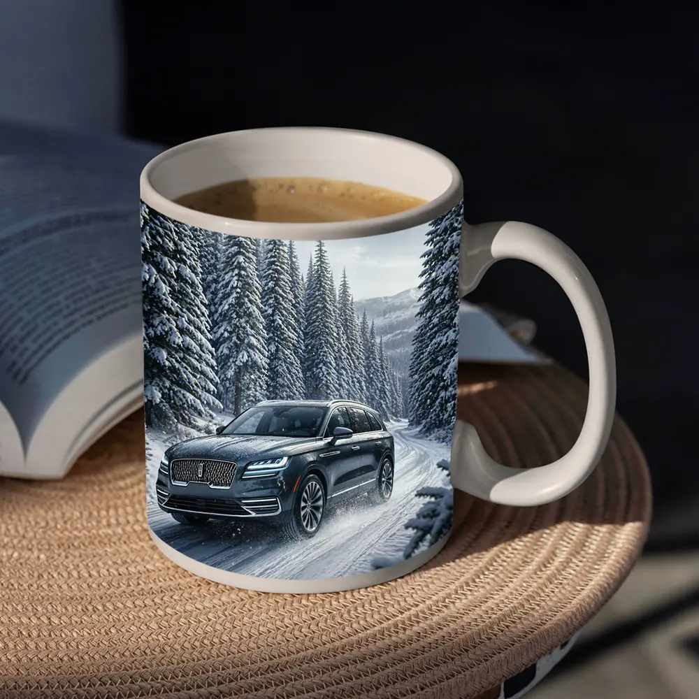 Lincoln Corsair SUV Snowy Forest Drive – Mugs