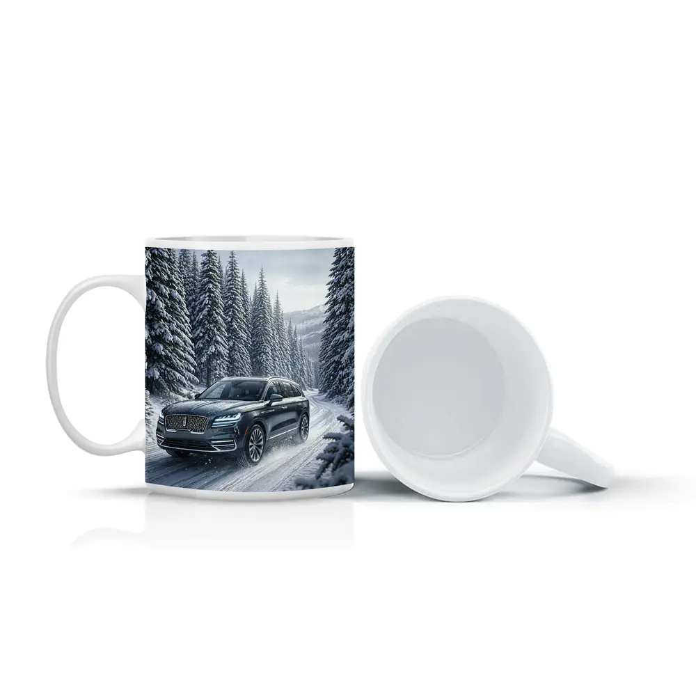 Lincoln Corsair SUV Snowy Forest Drive – Mugs