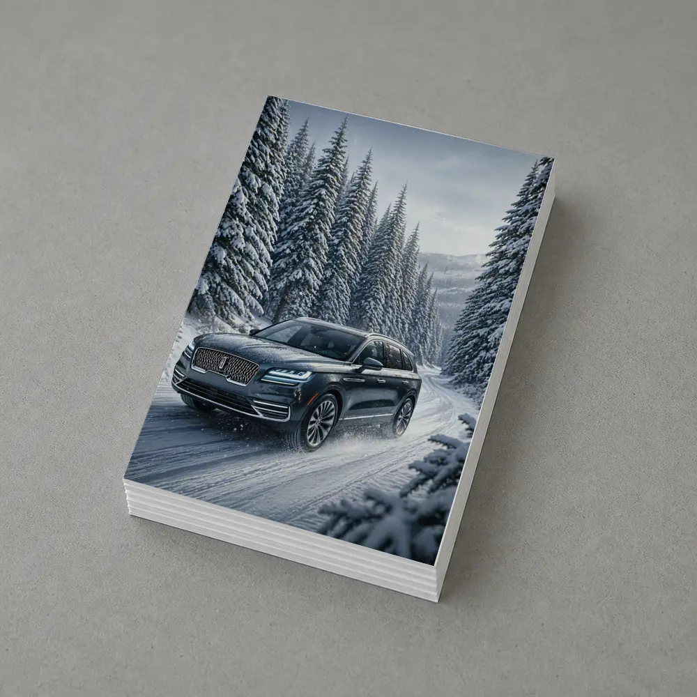 Lincoln Corsair SUV Snowy Forest Drive – Postcards