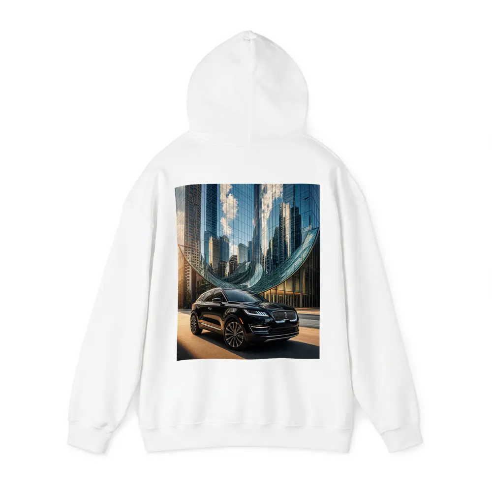 Lincoln MKC Black SUV City Glass Building – Hoodies