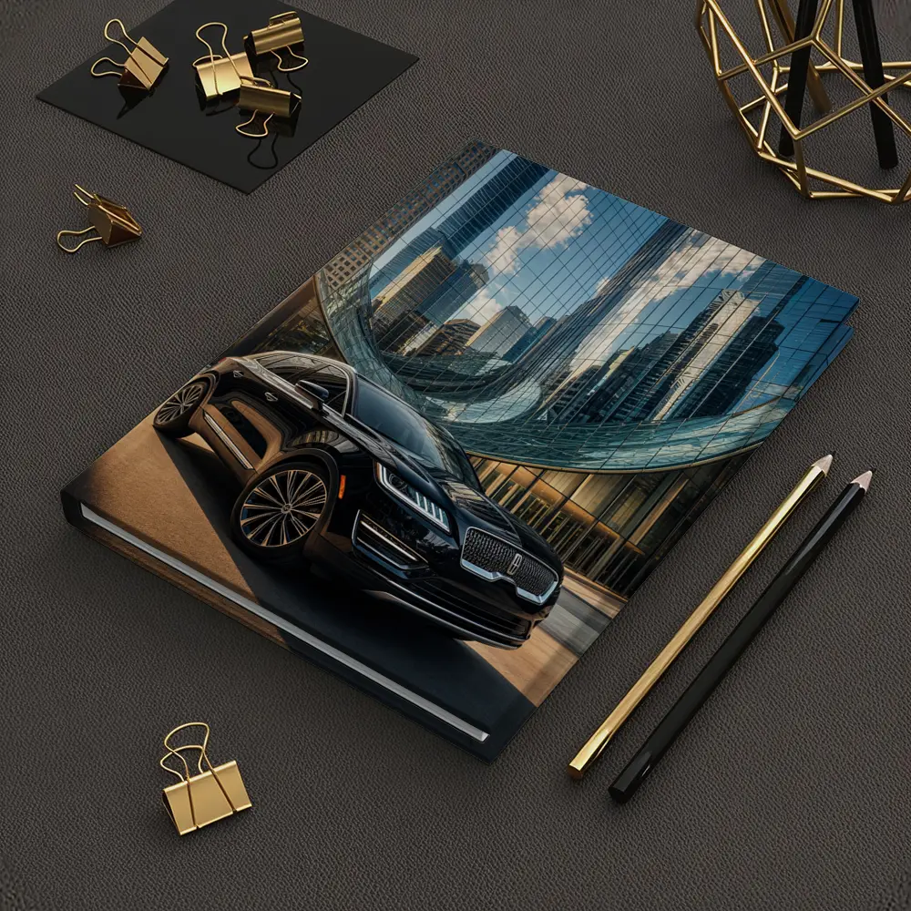 Lincoln MKC Black SUV City Glass Building – Notebooks