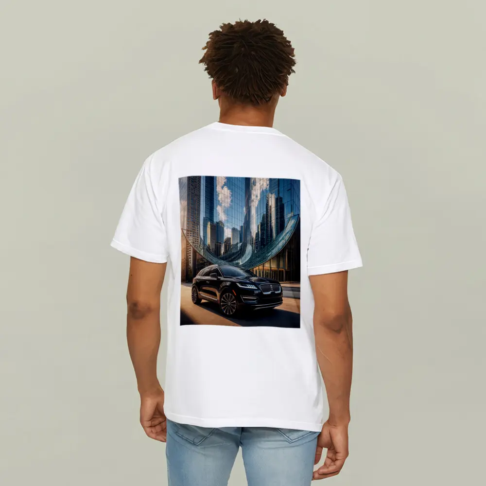 Lincoln MKC Black SUV City Glass Building – T-Shirts