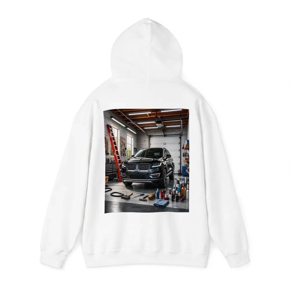 Lincoln MKC Black SUV Inside Garage – Hoodies