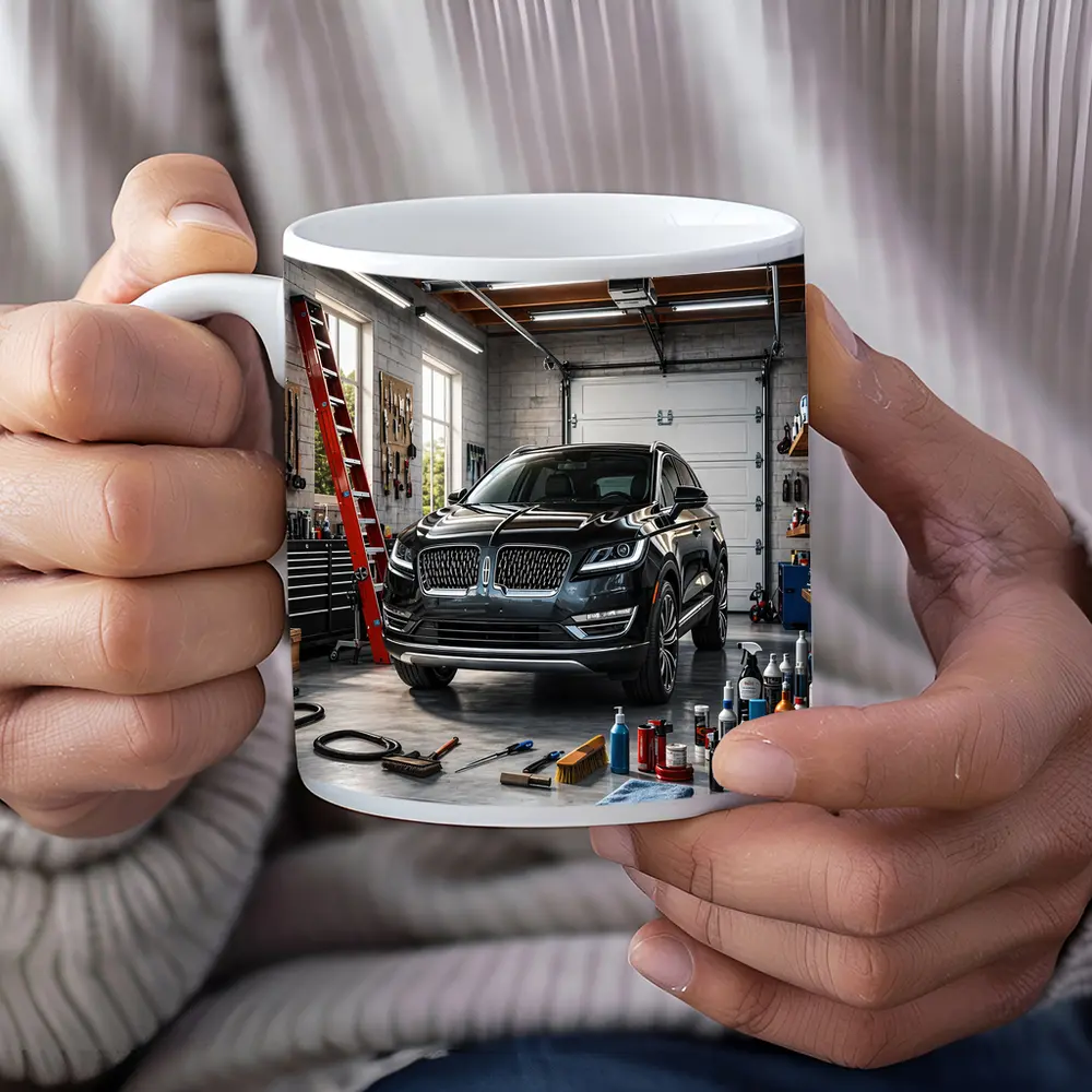 Lincoln MKC Black SUV Inside Garage – Mugs