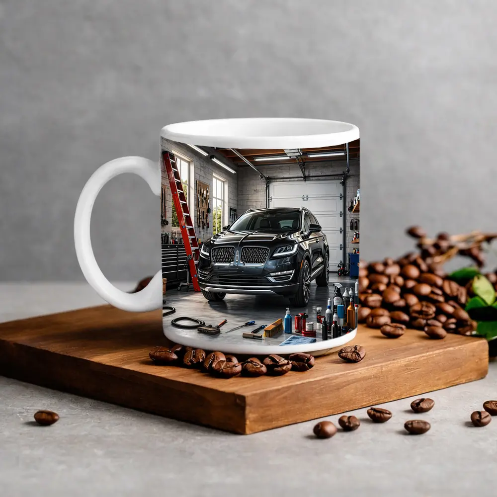 Lincoln MKC Black SUV Inside Garage – Mugs