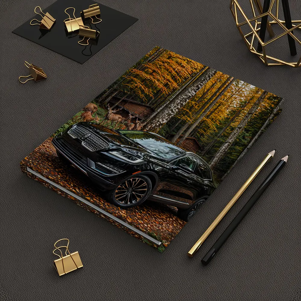 Lincoln MKC Black SUV Autumn Forest – Notebooks