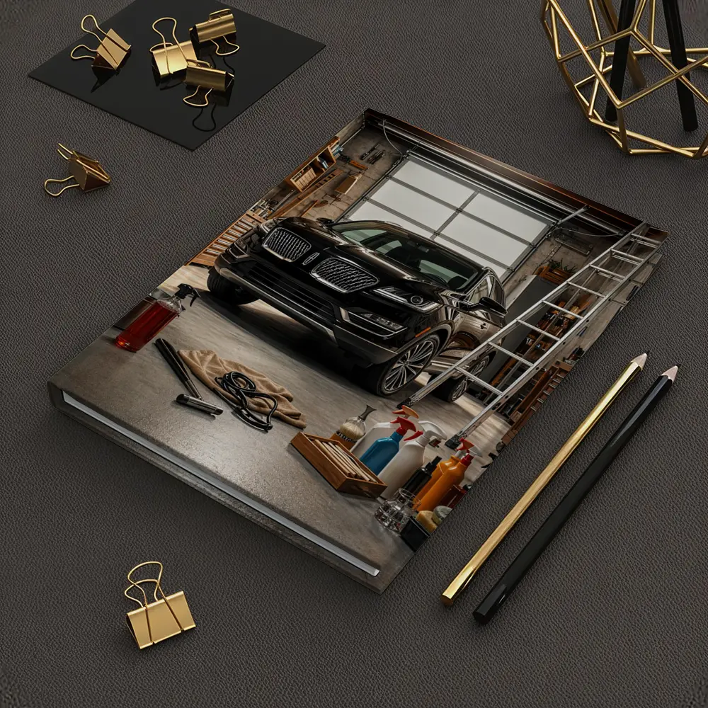 Lincoln MKC Black SUV in Garage – Notebooks