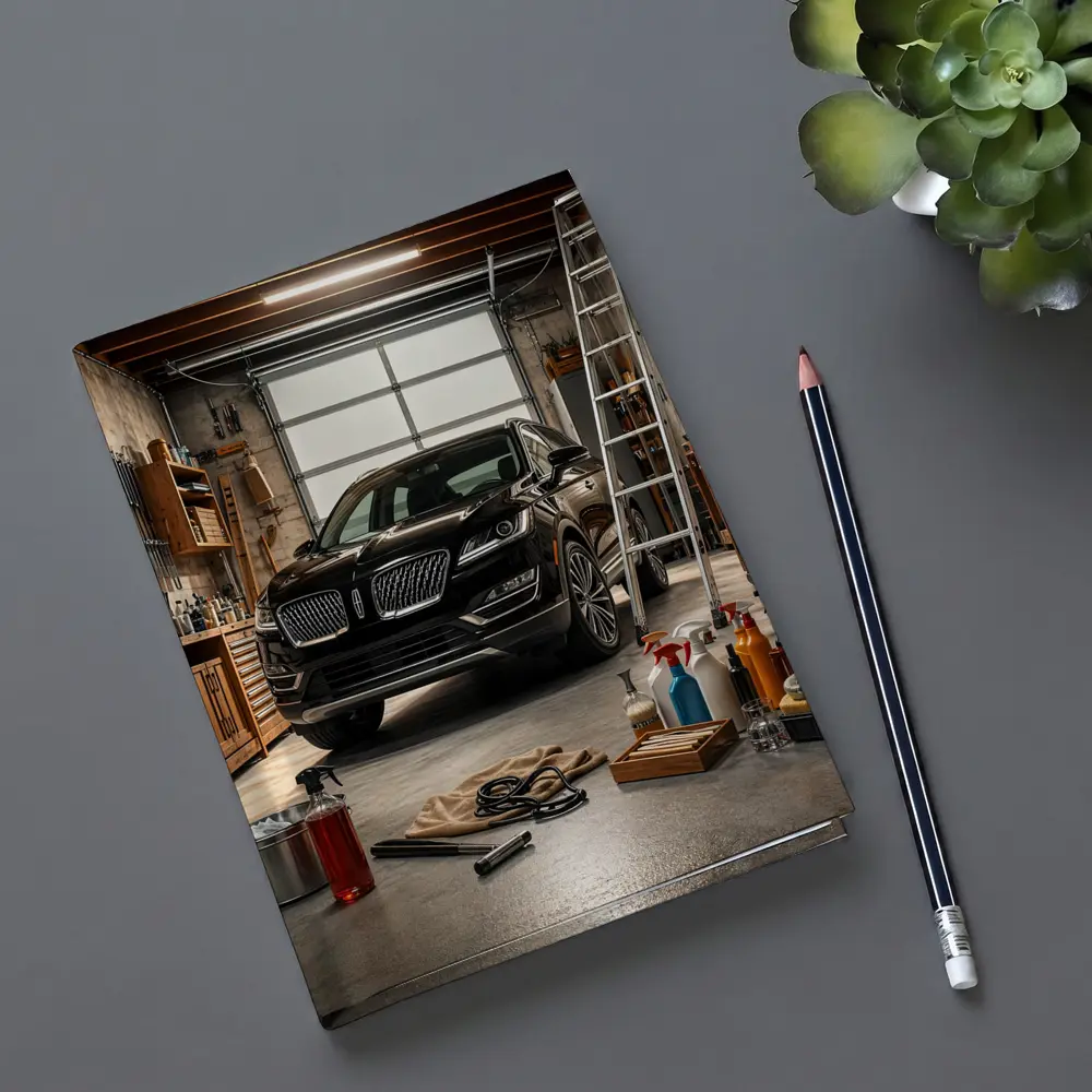 Lincoln MKC Black SUV in Garage – Notebooks