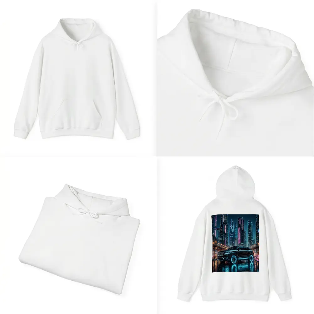 Lincoln MKX Neon City Night Drive – Hoodies