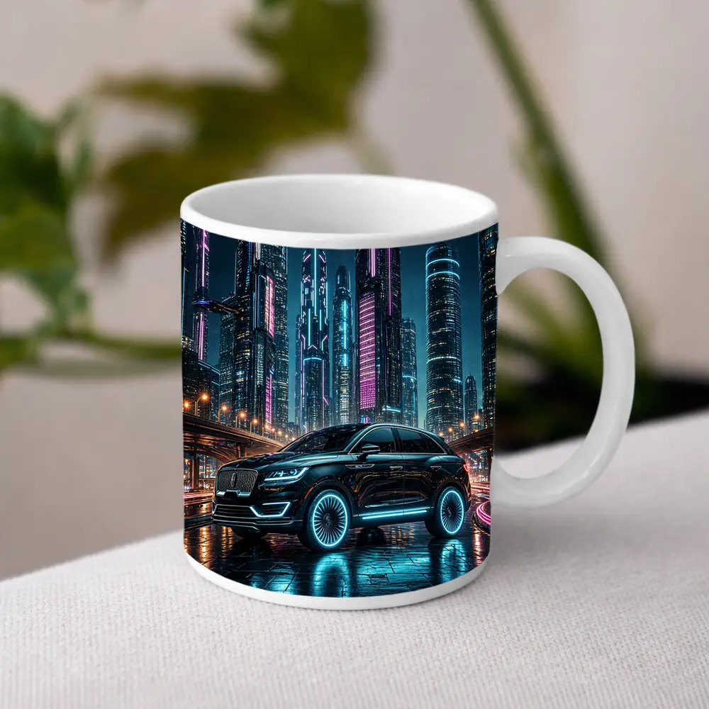 Lincoln MKX Neon City Night Drive – Mugs