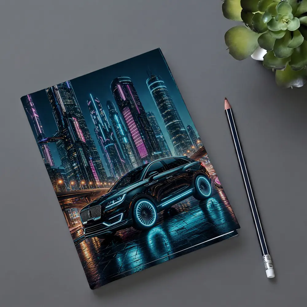 Lincoln MKX Neon City Night Drive – Notebooks