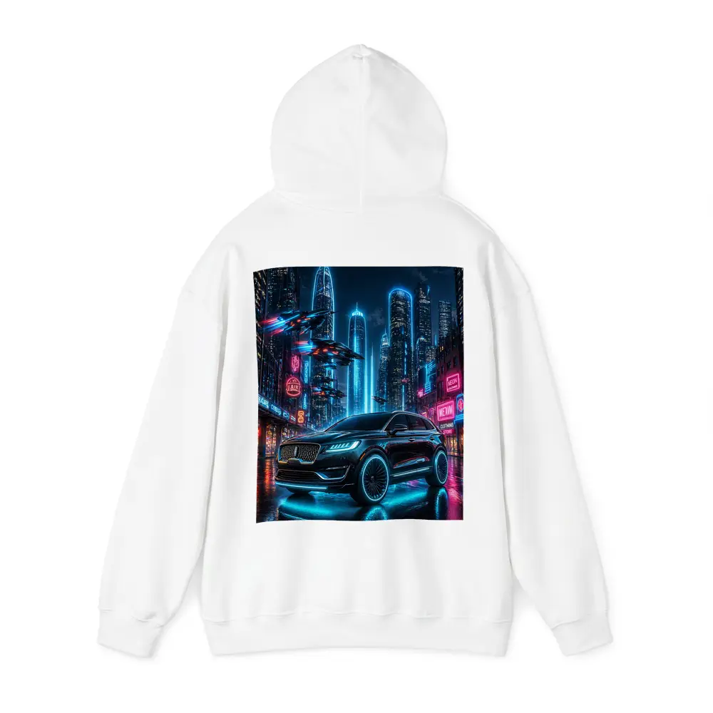 Lincoln MKX Neon Cyberpunk City Night – Hoodies