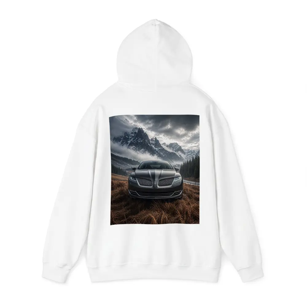 Lincoln MKZ Sedan Misty Mountain Backdrop – Hoodies