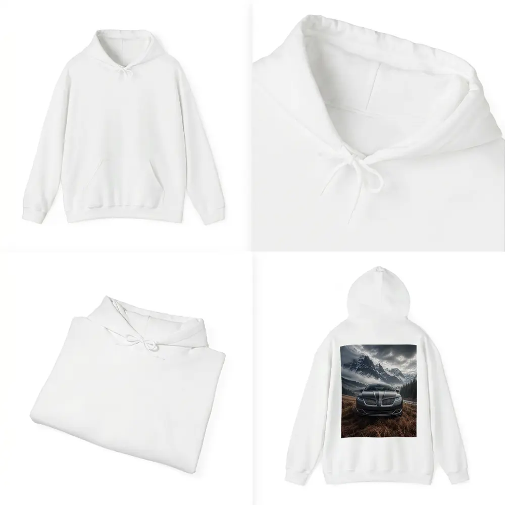 Lincoln MKZ Sedan Misty Mountain Backdrop – Hoodies