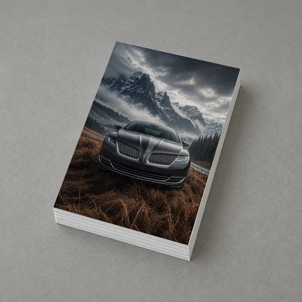 Lincoln MKZ Sedan Misty Mountain Backdrop – Postcards