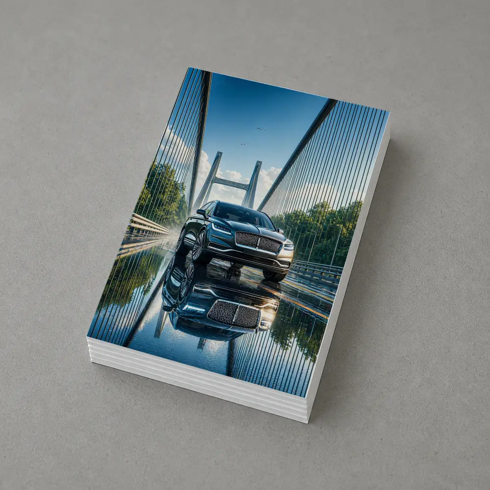 Lincoln Nautilus SUV On Suspension Bridge – Postcards