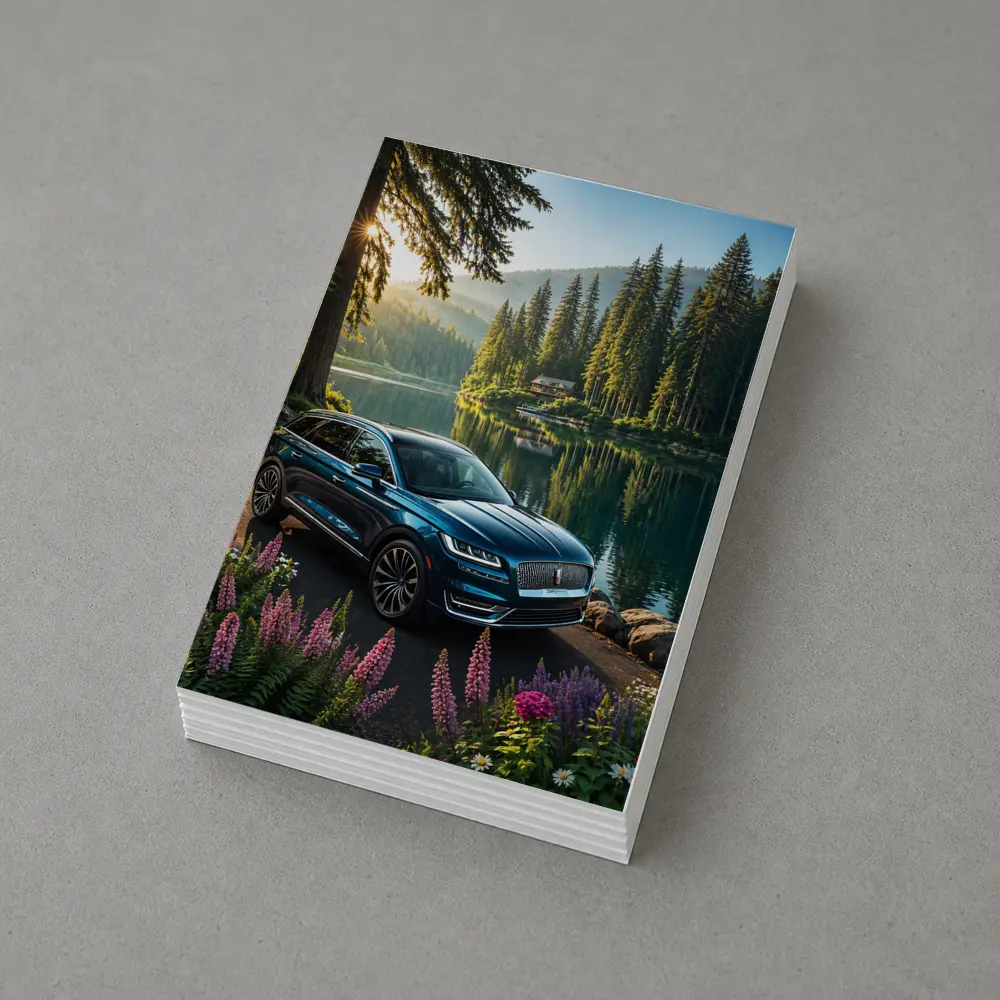 Lincoln Nautilus Blue SUV Forest Lake – Postcards