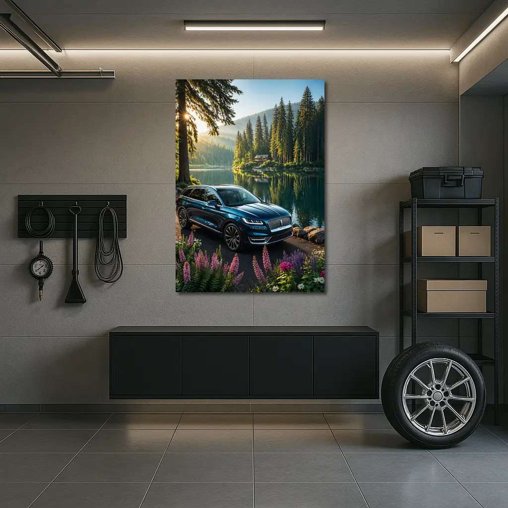 Lincoln Nautilus Blue SUV Forest Lake – Wall Art