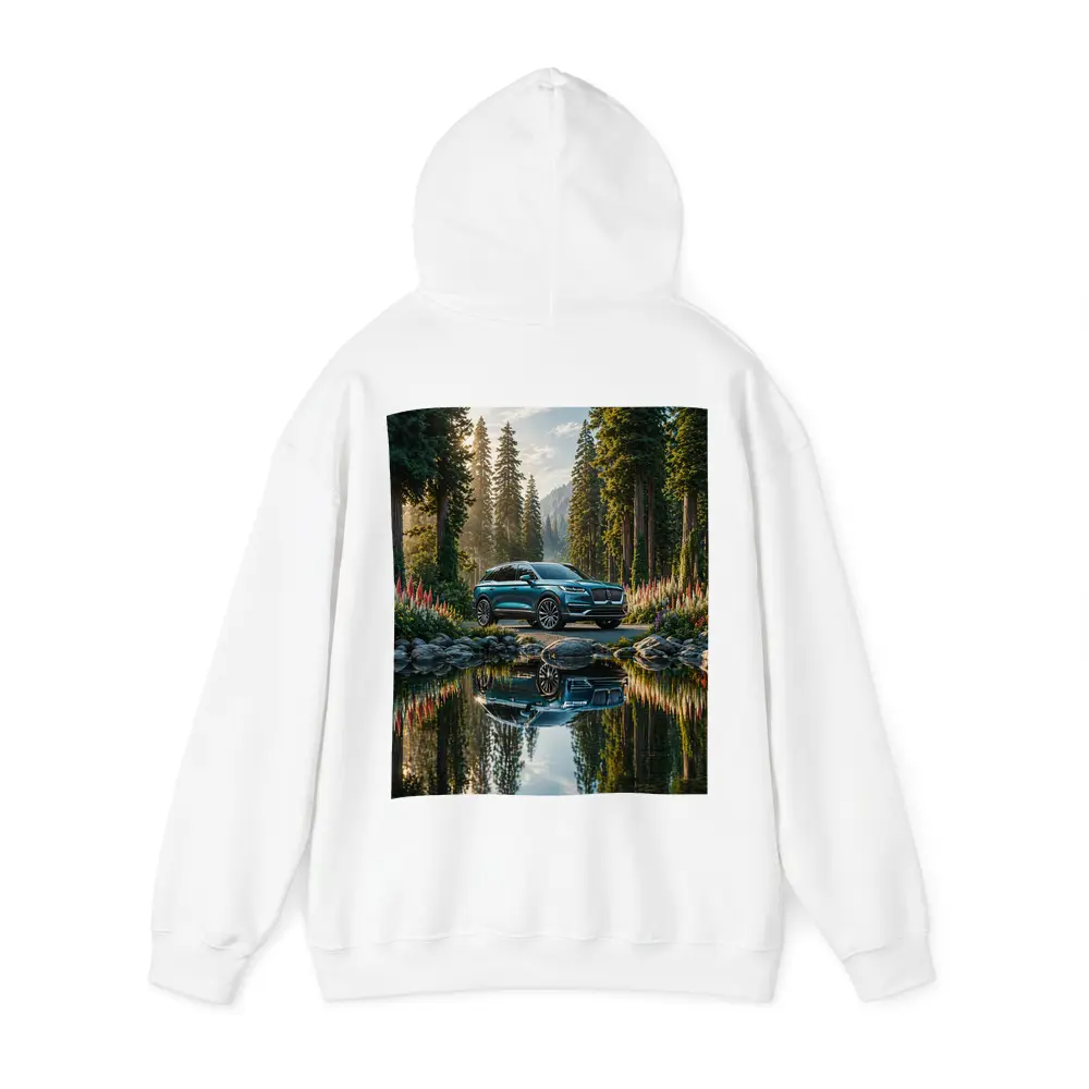 Lincoln Nautilus SUV Forest Lake Reflection – Hoodies
