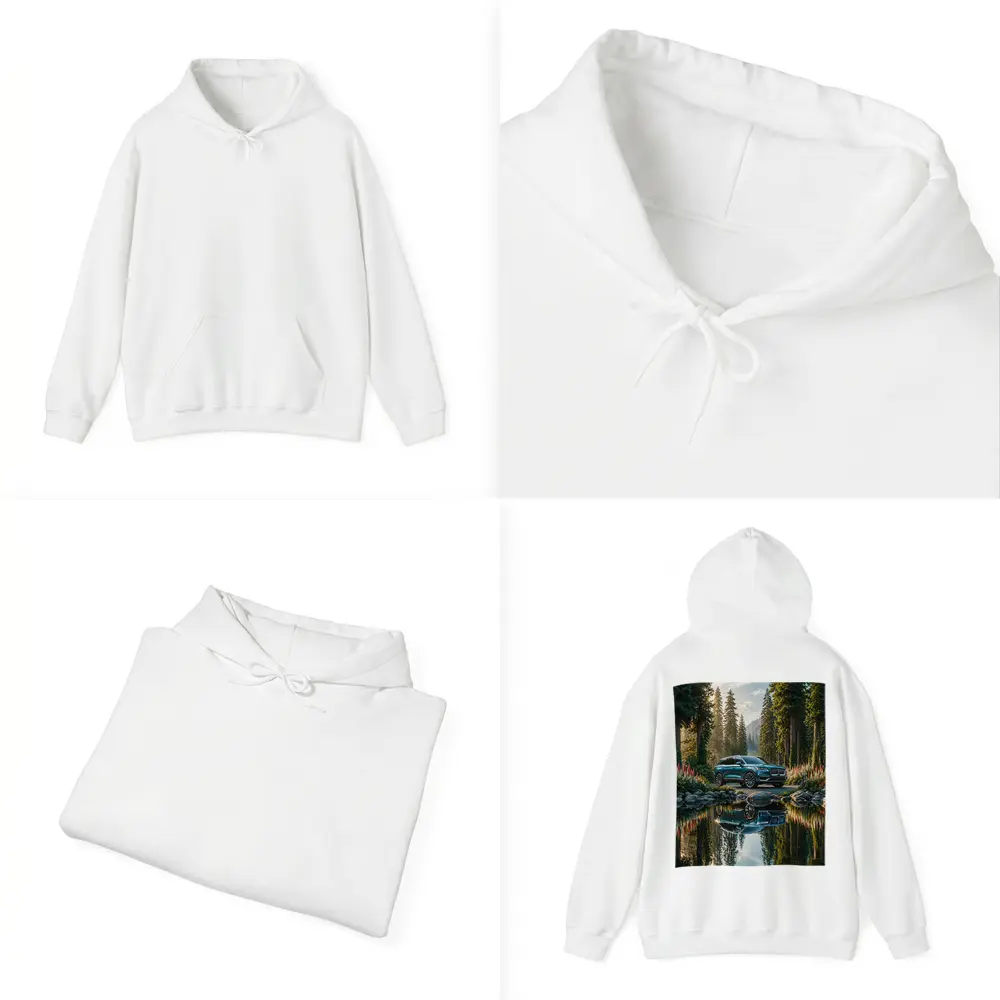 Lincoln Nautilus SUV Forest Lake Reflection – Hoodies