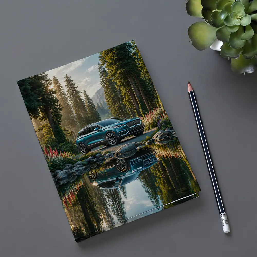 Lincoln Nautilus SUV Forest Lake Reflection – Notebooks